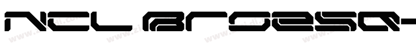 NCL Broesq字体转换